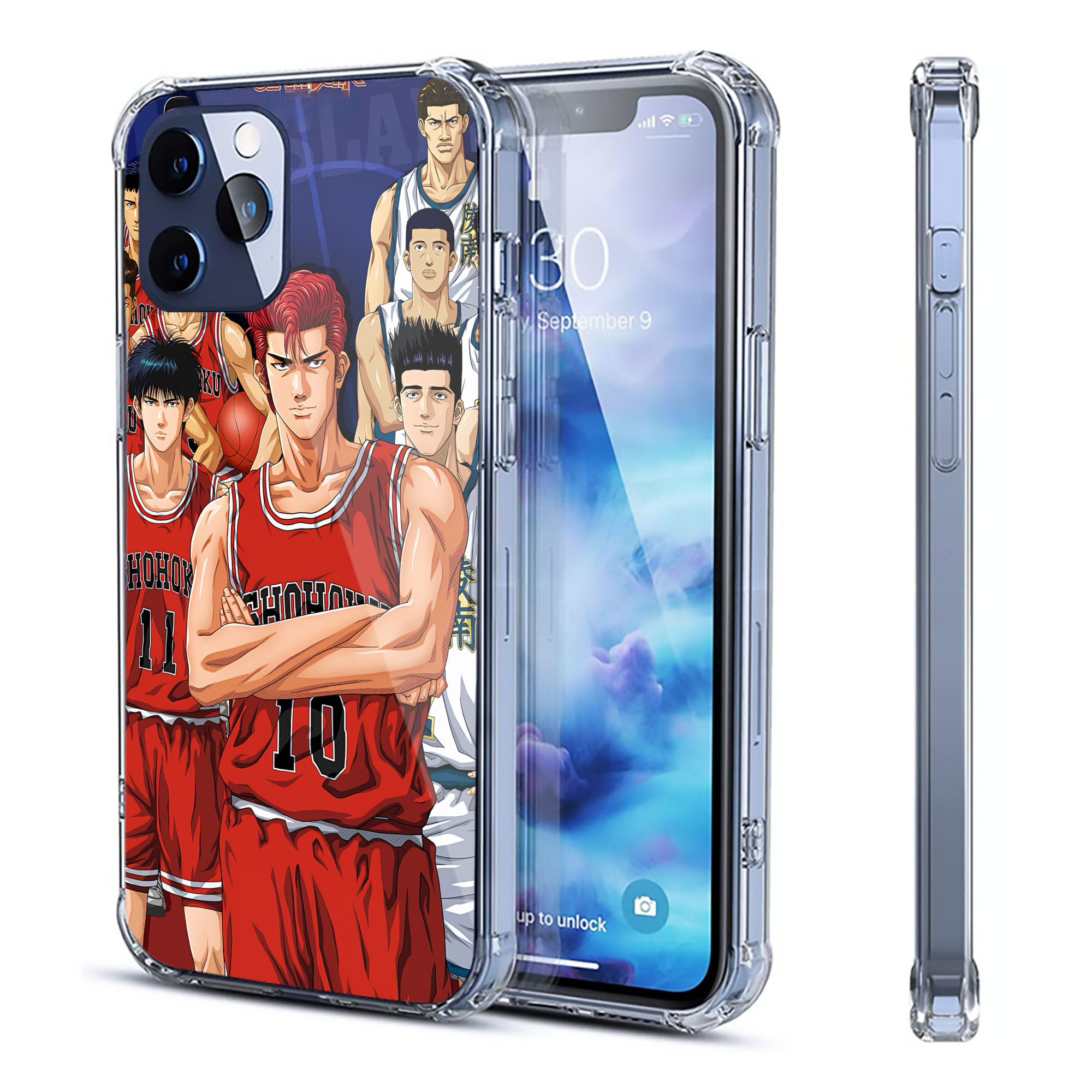 （画像用） SLAM DUNK／スラムダンク 【iPhone 12シリーズ対応】透明スマホケース（クリアソフトケース）